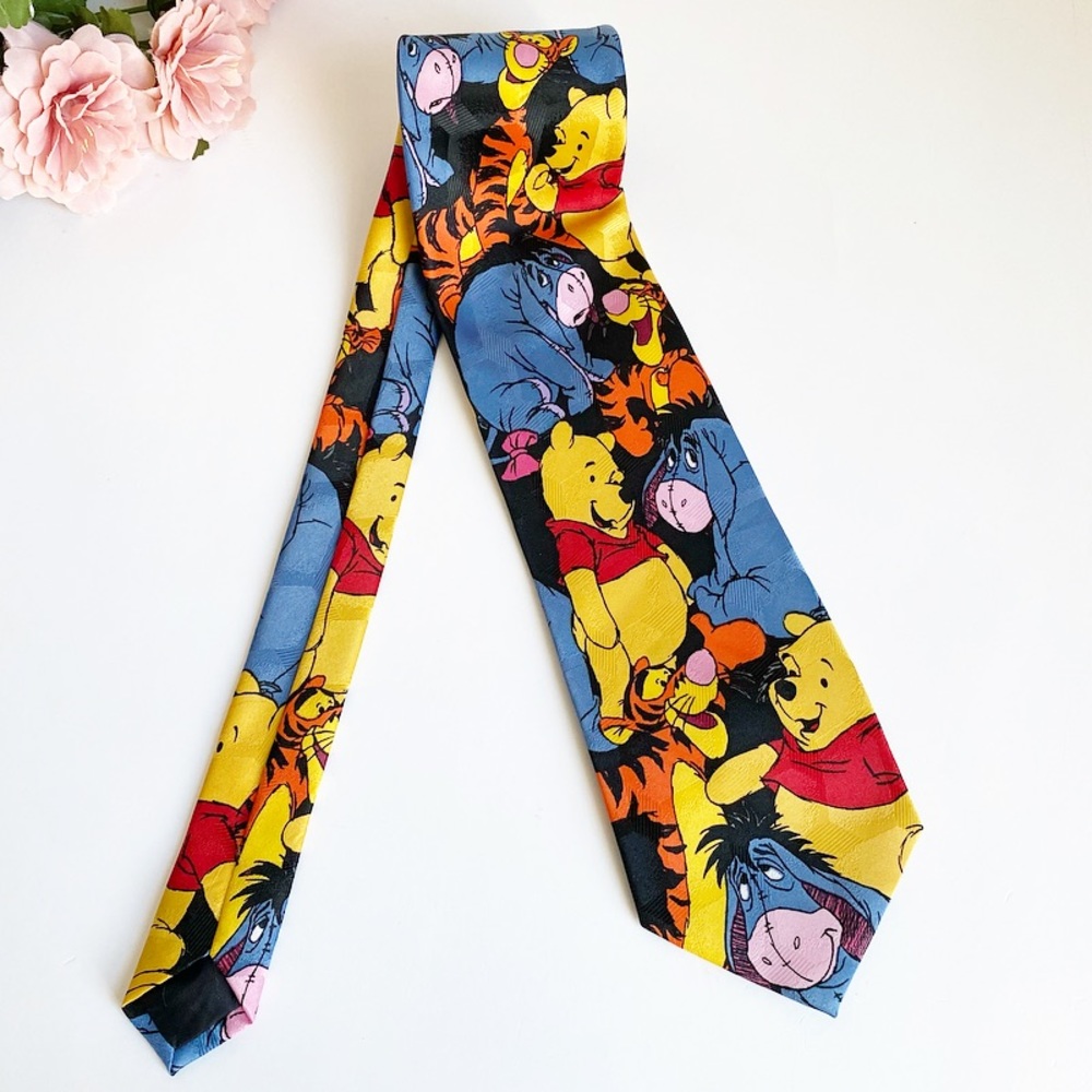 Disney Pooh Winnie The Pooh Characters Printed Necktie